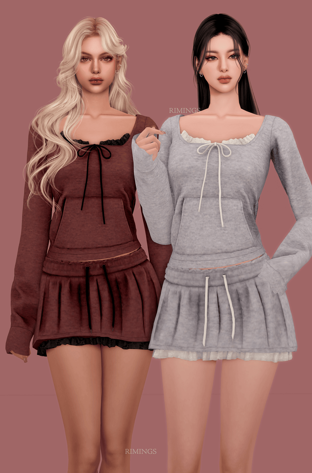 Галерея мода Сет одежды Lovely Sweat Suit Set #2